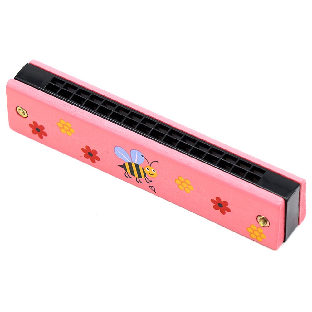 Musical Instrument Melodica - New 16 Holes Wooden Harmonica Colorful