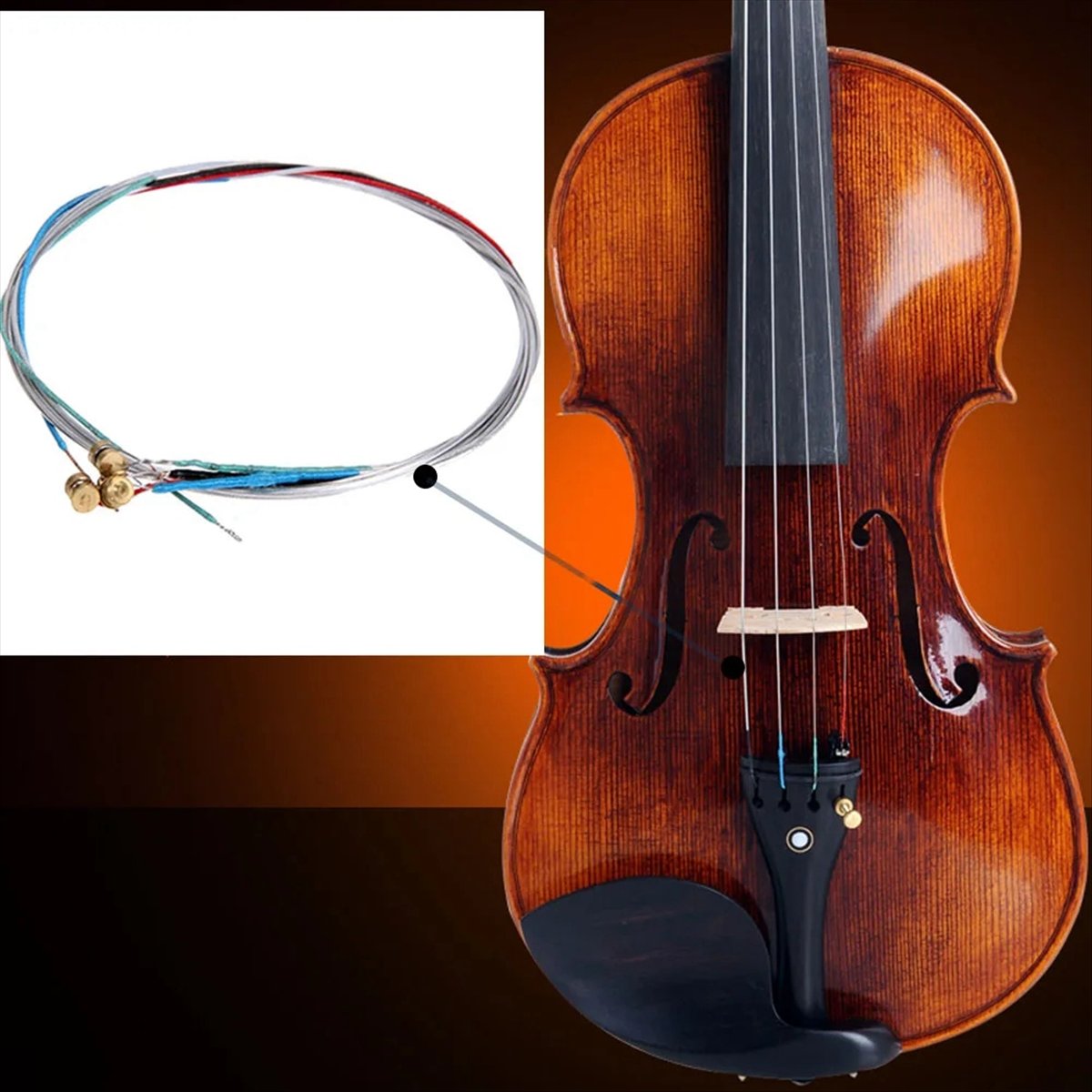 Violin Musical Instrument - ABPF Violin Strings 4/4 Professional Full