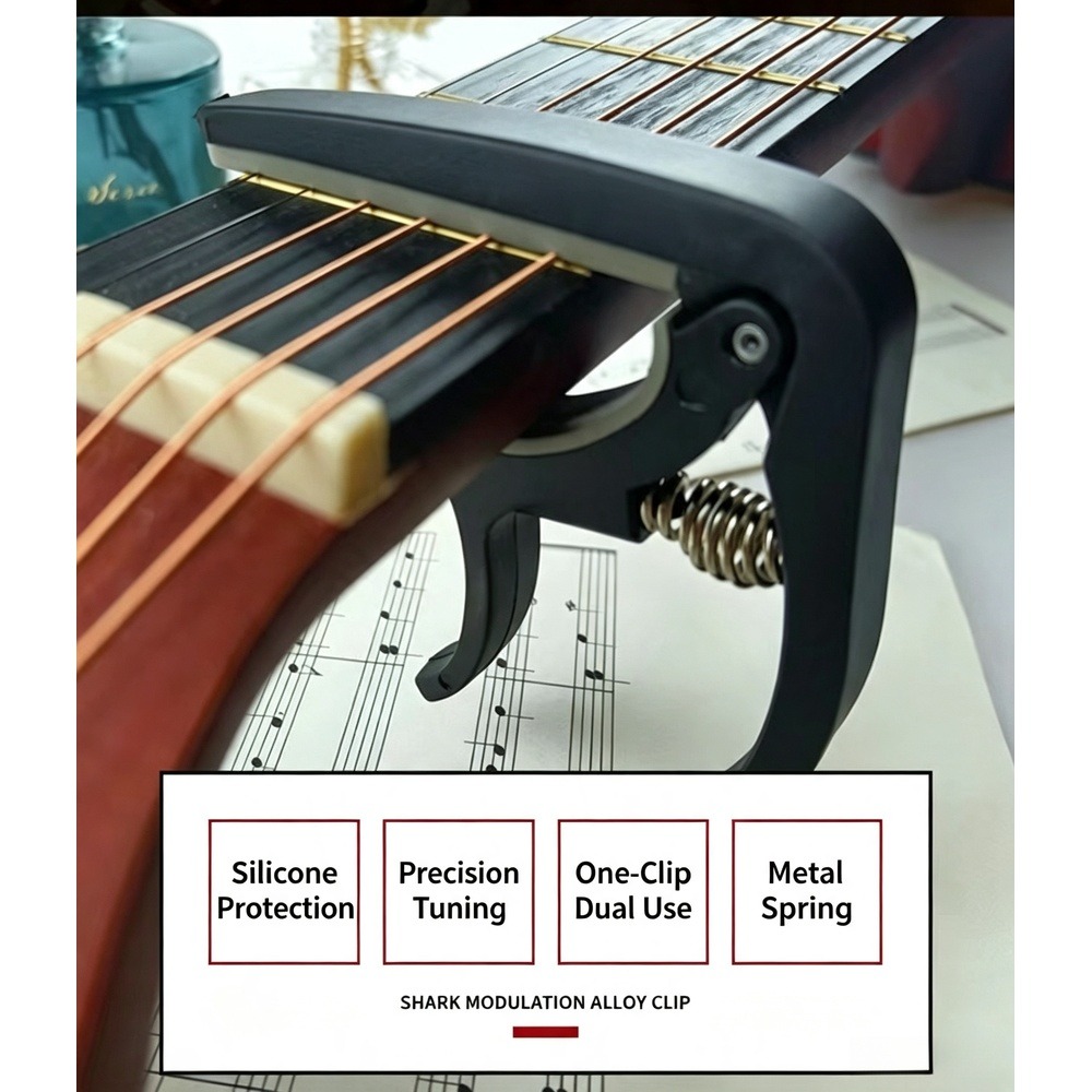 Musical Instrument Organ - 2 in 1 Guitar Capo with