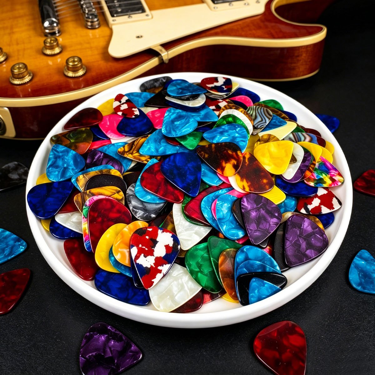 Musical Instrument Mandolin - 81Pcs 0.46mm Celluloid Guitar Picks, Standard