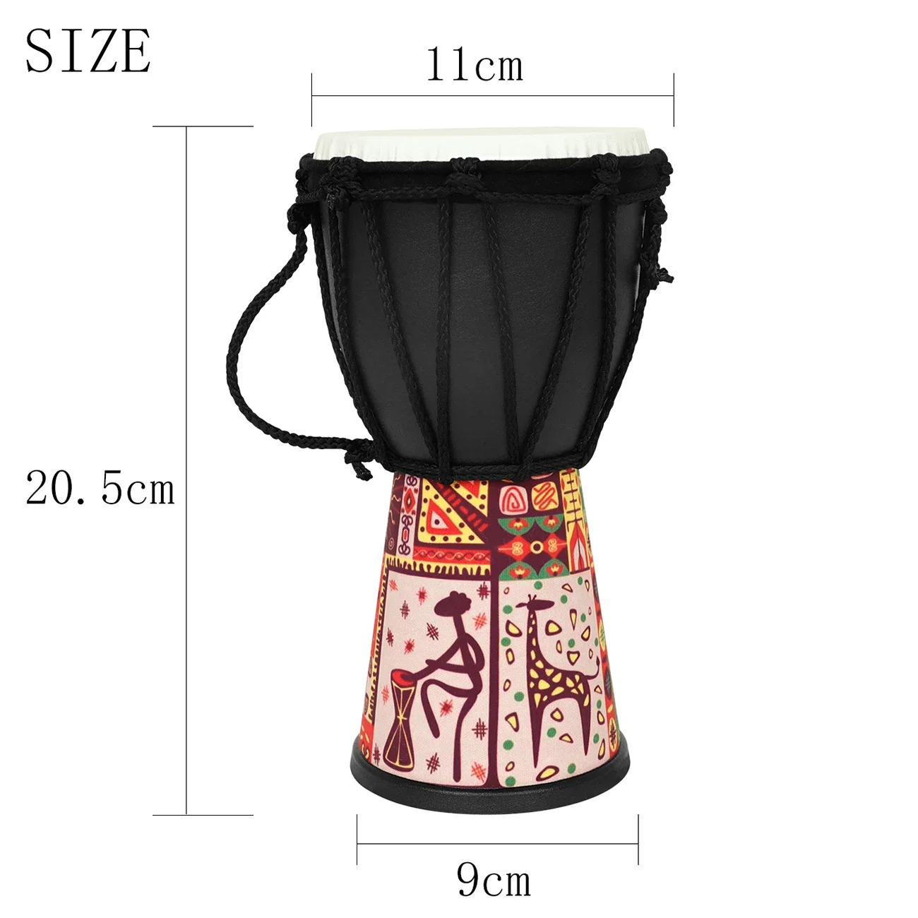 4-Inch African Drum Handmade T - Musical Instrument Djembe recension och pris