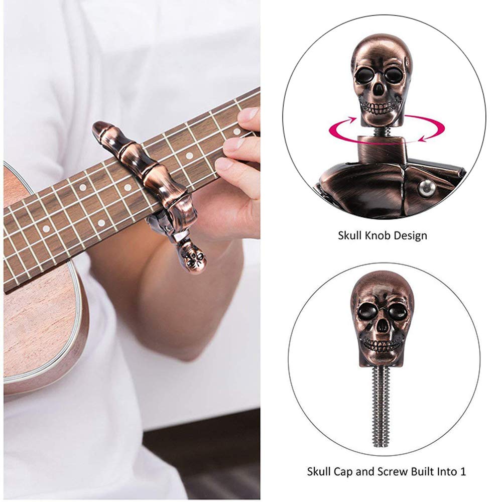 Guitar Capo Skull Capo for Aco - Musical Instrument Mandolin recension och pris