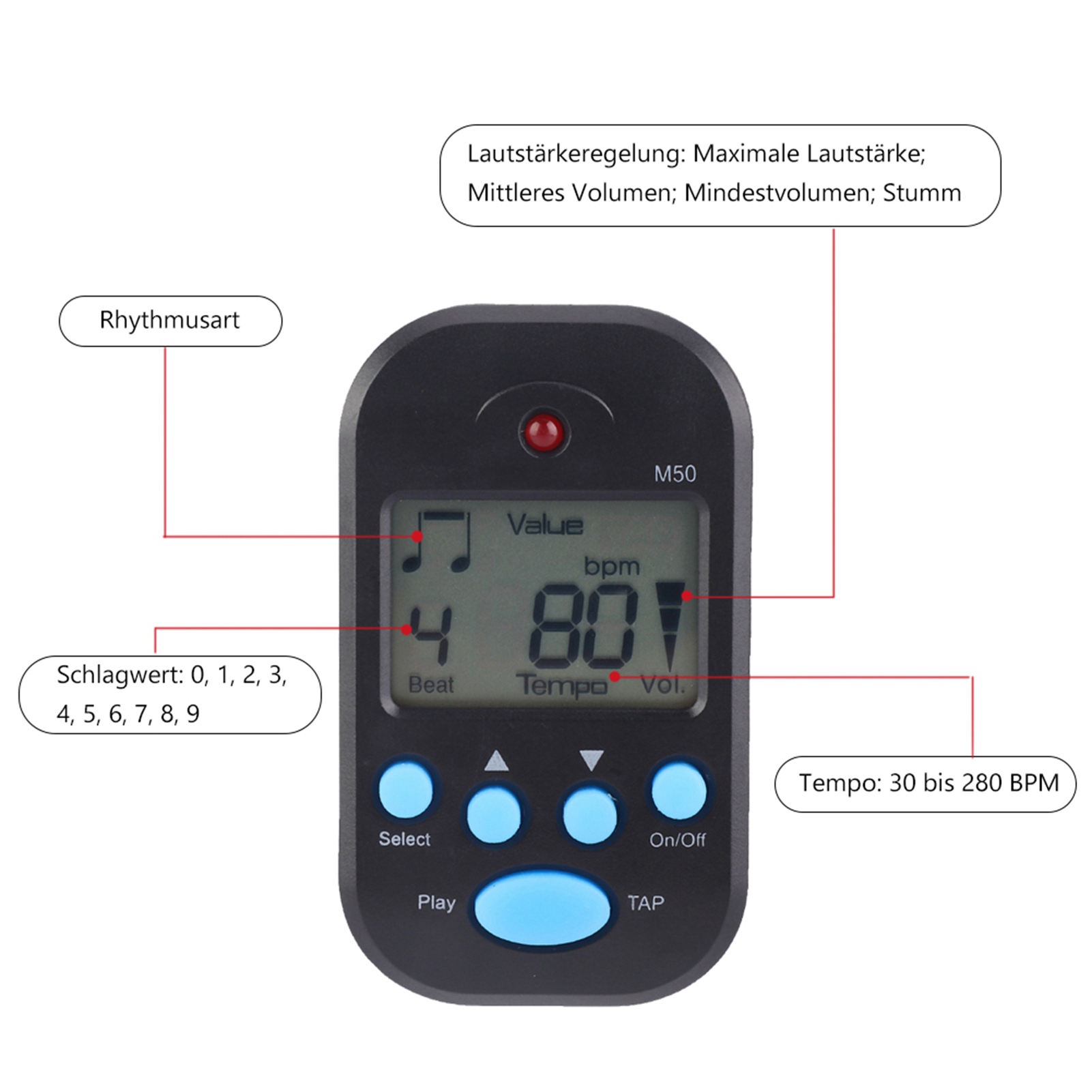 Mini Metronome Professional Cl - Violin Musical Instrument recension och pris