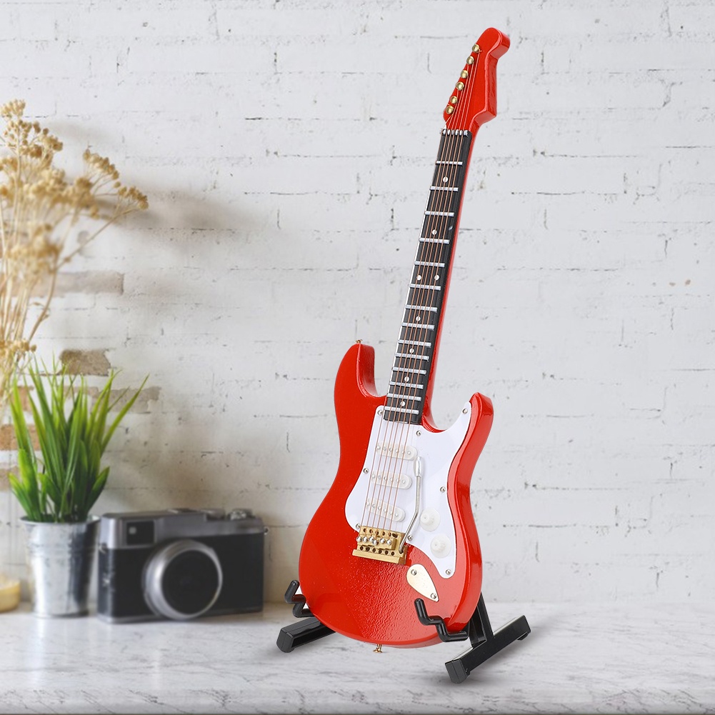 Miniature Red Electric Guitar  - Musical Instrument Music recension och pris