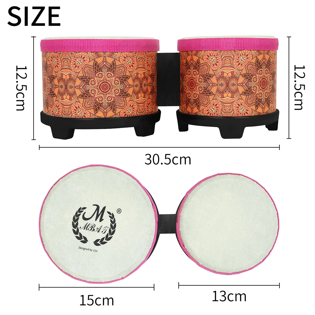 Portable 5+6 Inch Bongos Drum  - Bongo Drum Set recension och pris