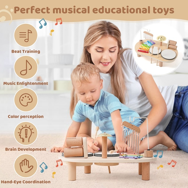LazyChild Kids Educational Toy - Musical Instruments Game recension och pris