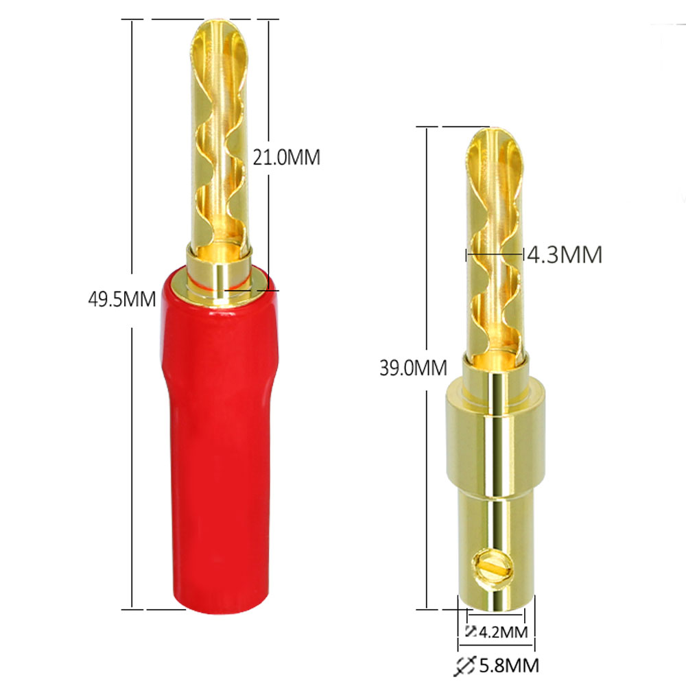 Musical Sound Banana Plugs for - Musical Instrument Amplifier recension och pris