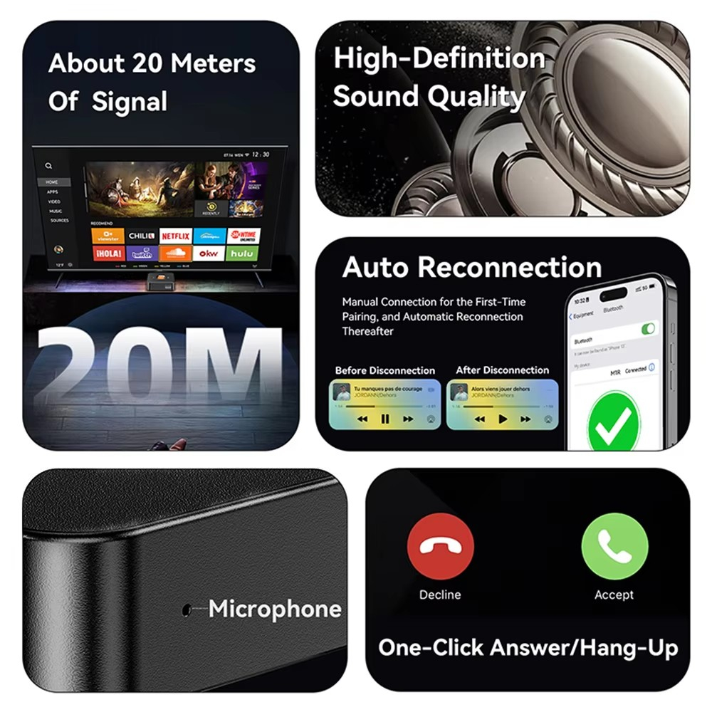 Bluetooth 6.0 Receiver 3.5mm A - Musical Instrument Amplifier recension och pris