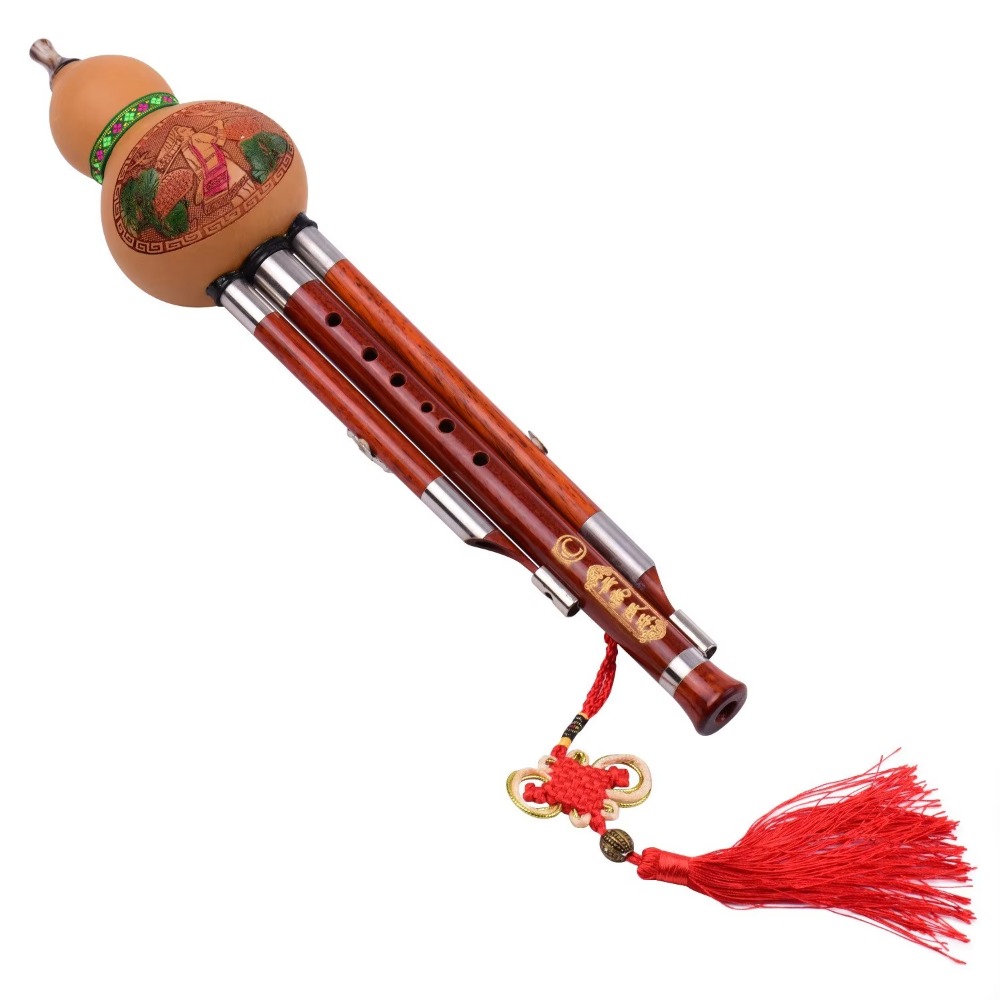 3-Tone C Key Hulusi Gourd Flut - Musical Instrument Music recension och pris
