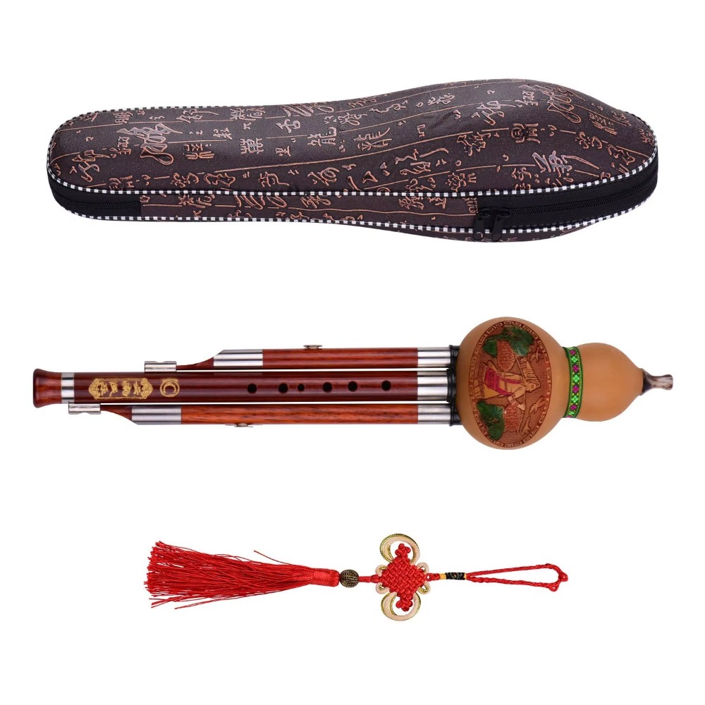 3-Tone C Key Hulusi Gourd Flut - Musical Instrument Music recension och pris