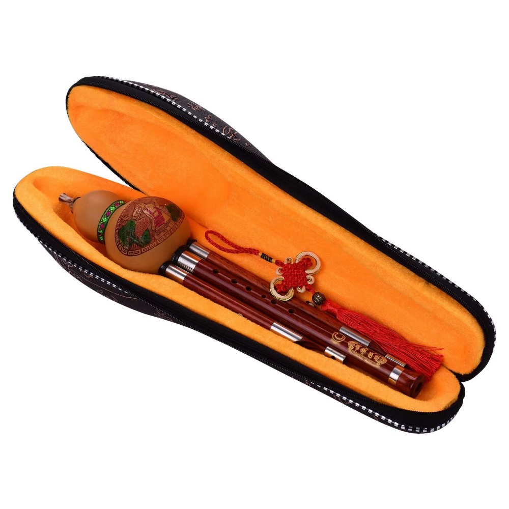 3-Tone C Key Hulusi Gourd Flut - Musical Instrument Music recension och pris