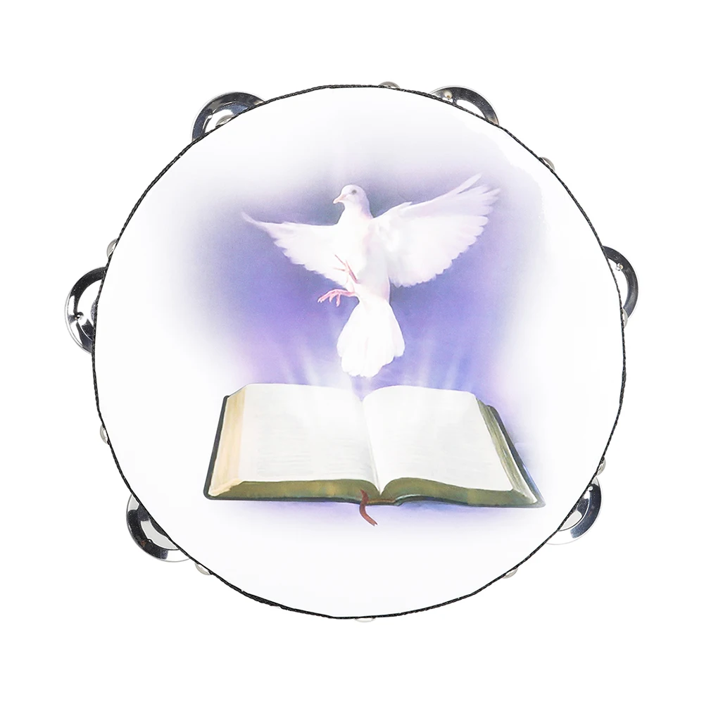 8 Inch Tambourine Peace Pigeon - Musical Instruments Game recension och pris