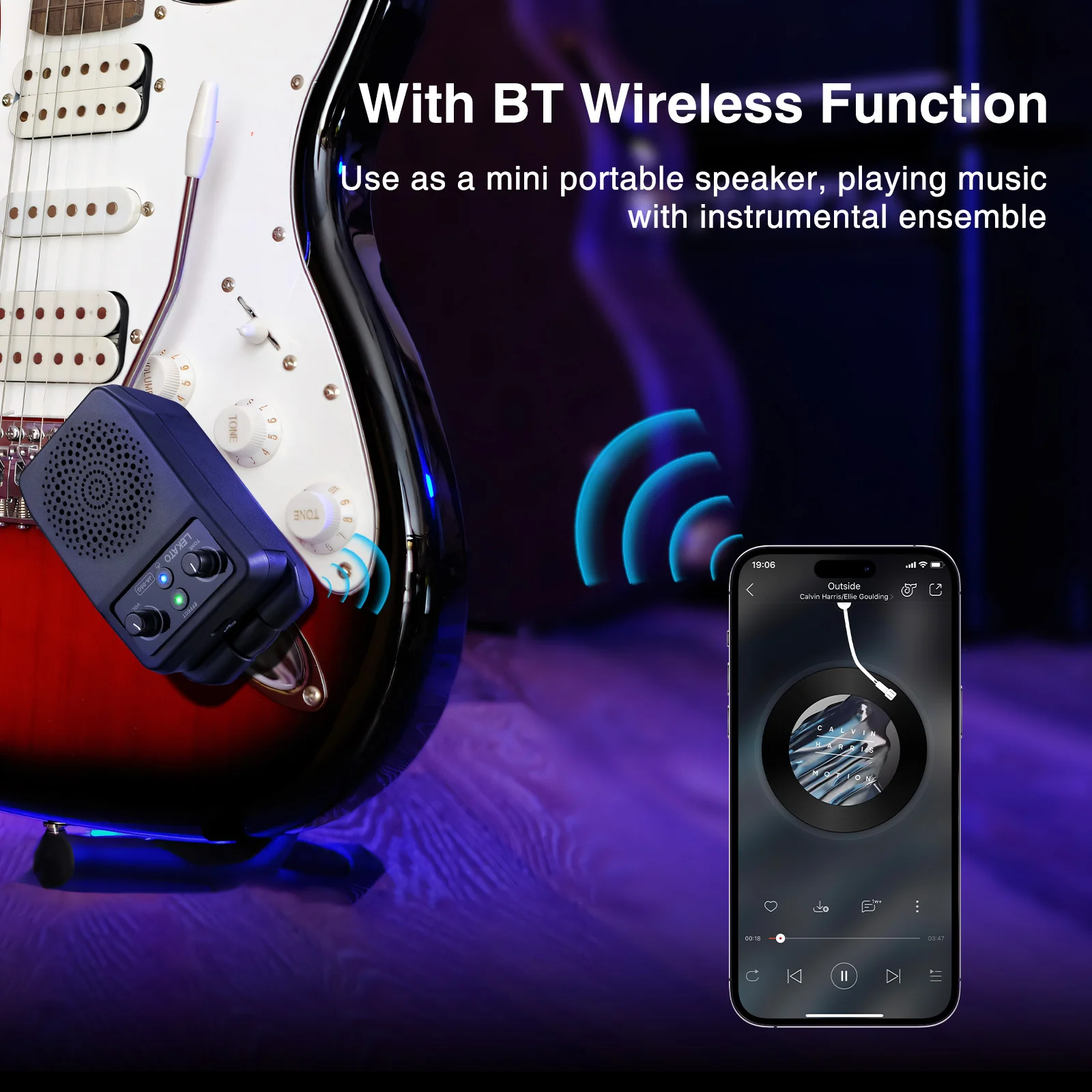 LEKATO Guitar Amplifier Mini E - Musical Instrument Amplifier recension och pris