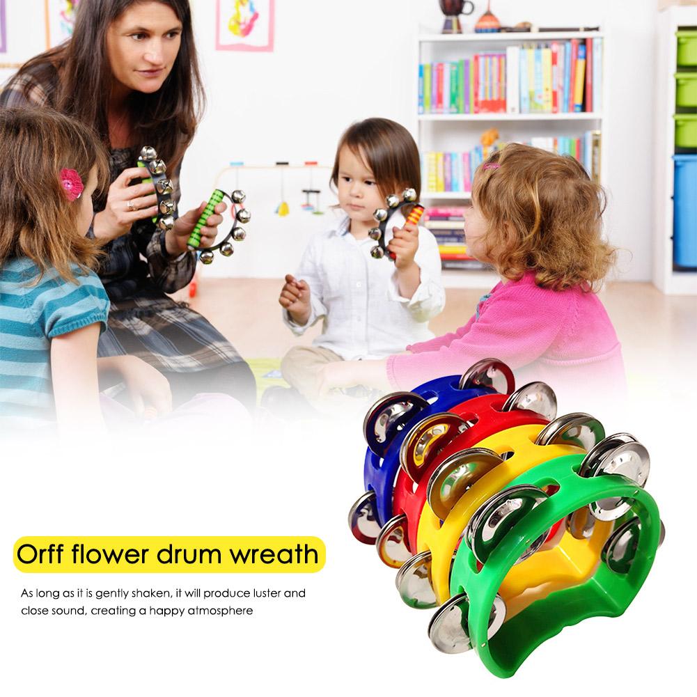 4pcs Tambourine Jingles Rattle - Musical Instruments Game recension och pris