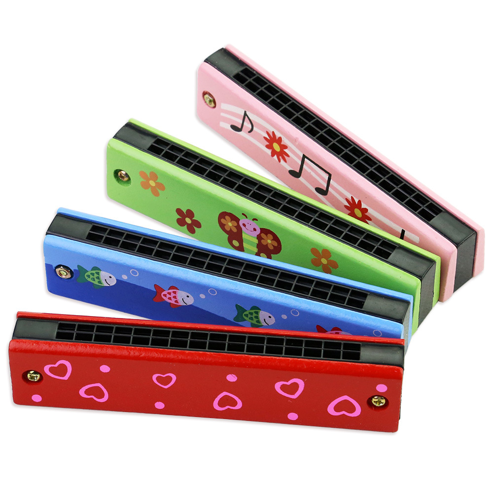 Children's Harmonica, Wooden M - Musical Instrument You Blow Into recension och pris