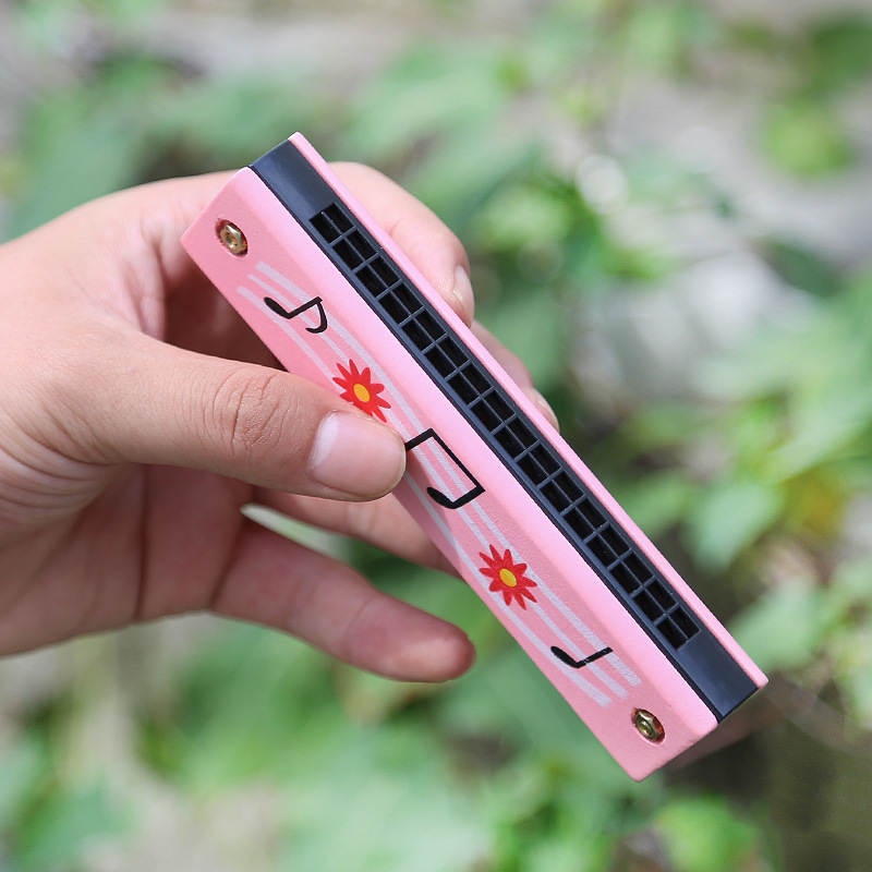 Children's Harmonica, Wooden M - Musical Instrument You Blow Into recension och pris