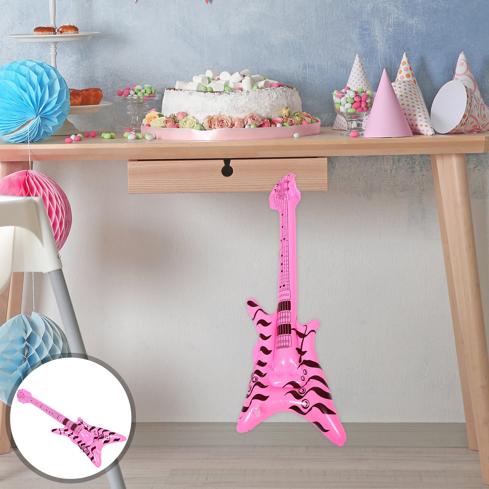Inflatable Guitar Rock and Rol - Musical Instrument You Blow Into recension och pris