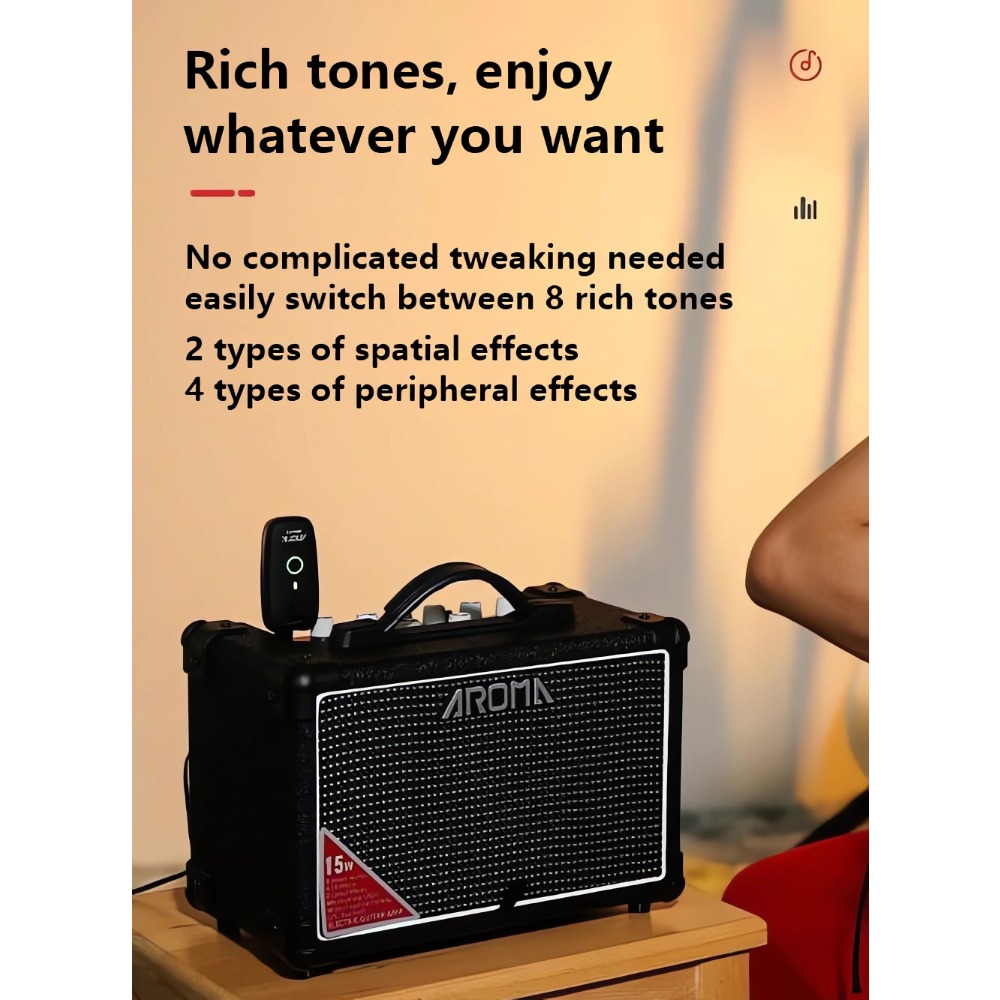 AROMA TM-15S 15W Portable Elec - Musical Instrument Amplifier recension och pris