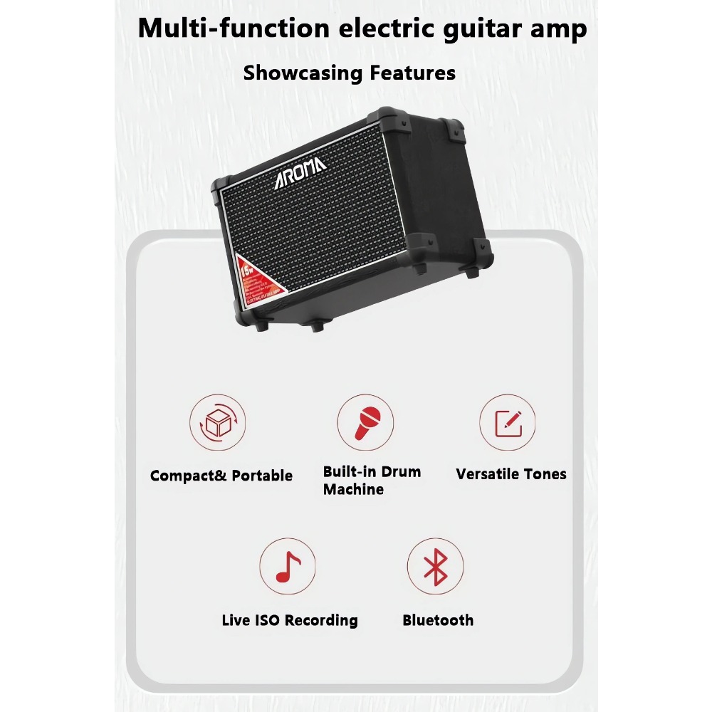 AROMA TM-15S 15W Portable Elec - Musical Instrument Amplifier recension och pris