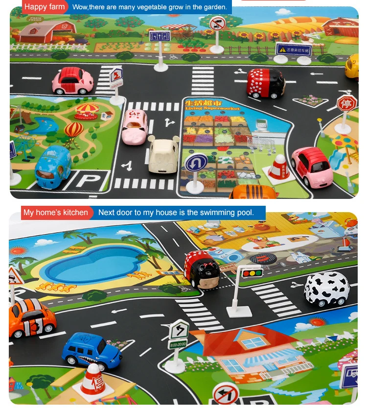 Baby Play Mat City Traffic Car - Musical Instrument Park recension och pris